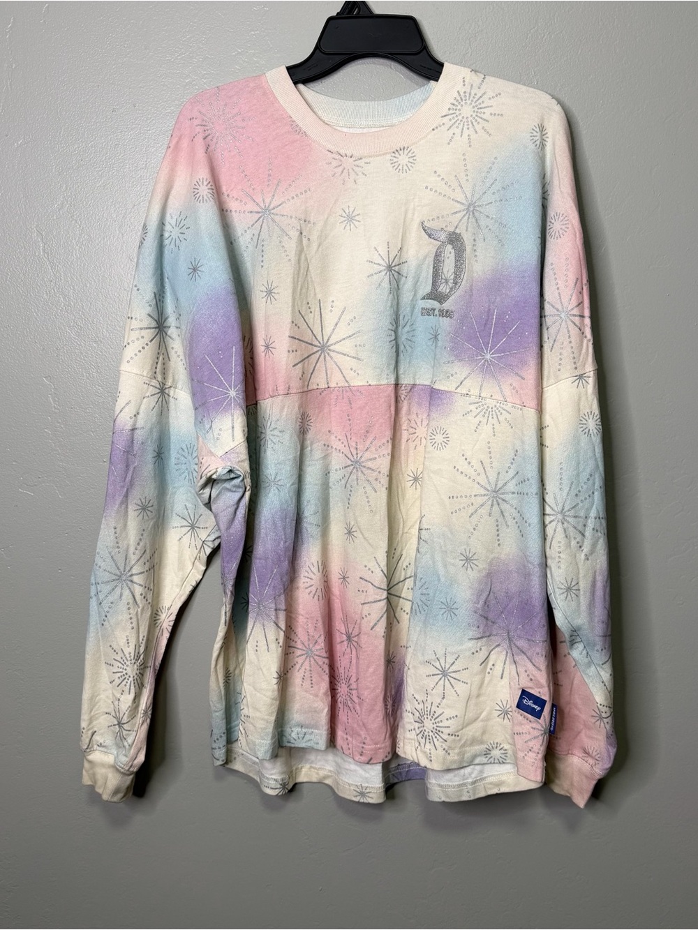 Disney 100 Spirit Jersey Pastel Tie Dye Starburst XL